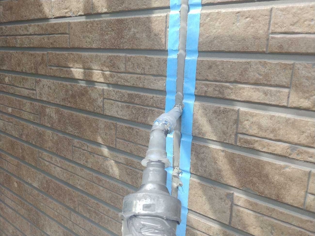 シーリングの打ち込み